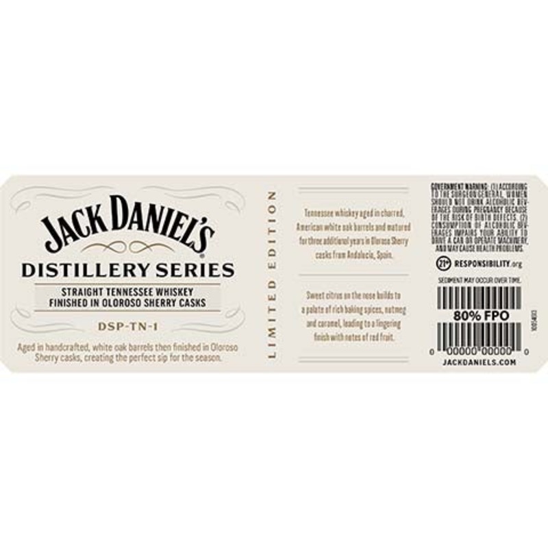 Jack Daniel’s Series #12 Straight Tennessee Whiskey 375ML BTL