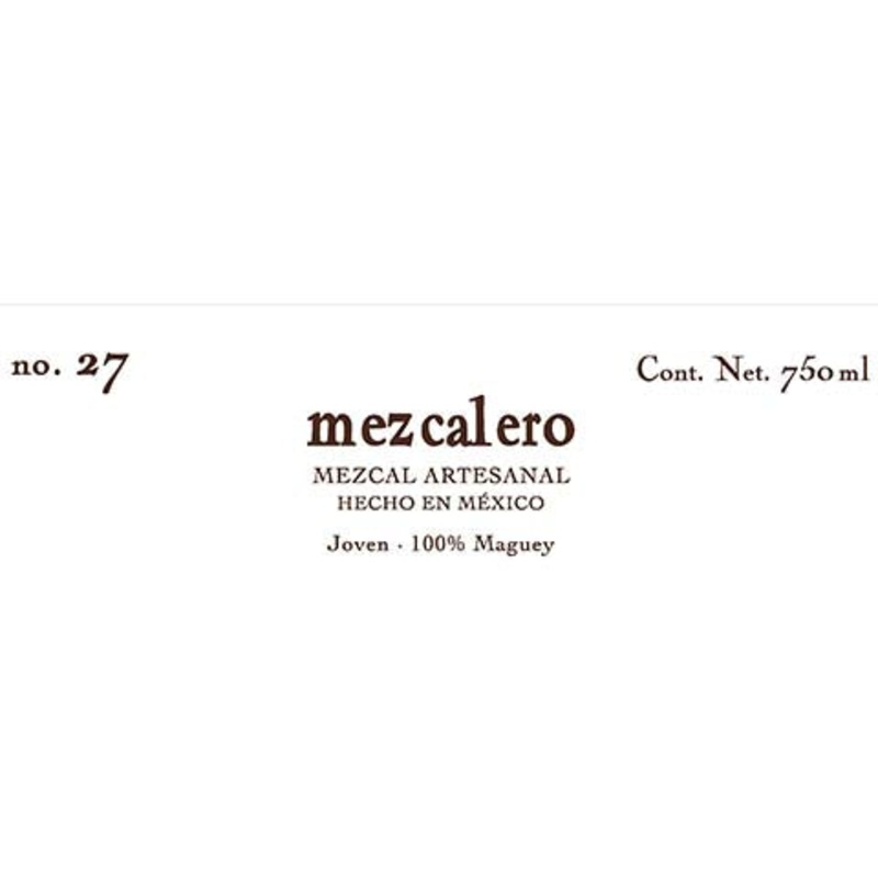 Mezcalero No. 27 Mezcal 750ML BTL