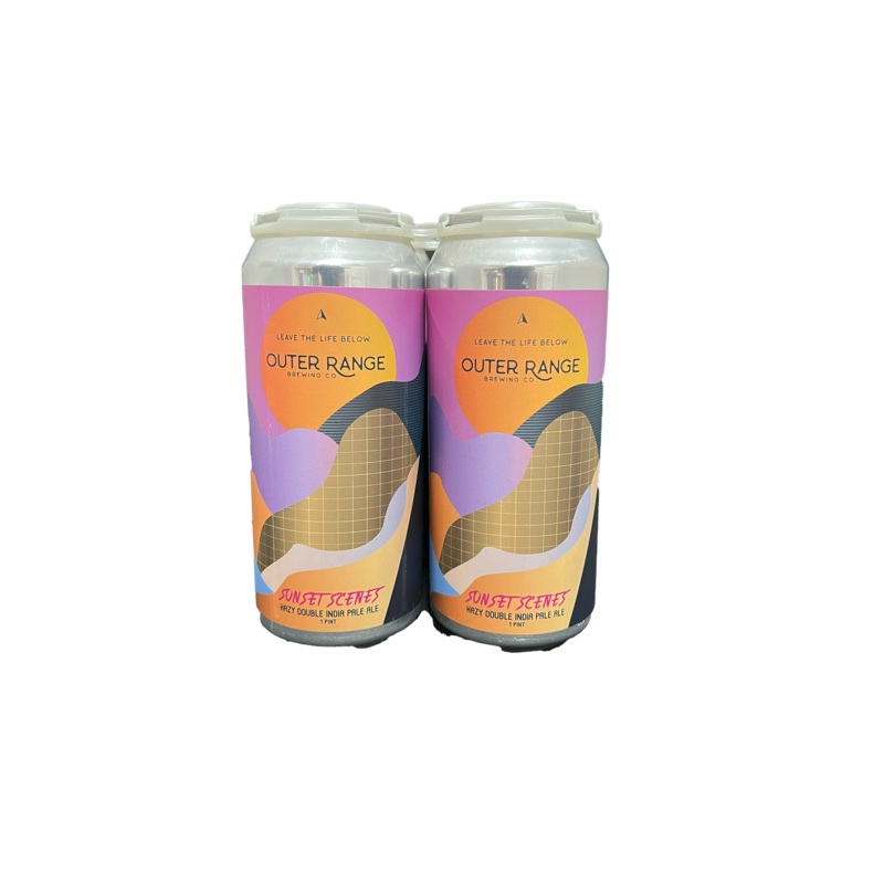 Outer Range Sunset Scenes Hazy DIPA 4 Pack Cans