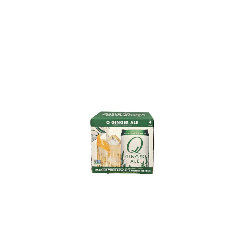 Q Ginger Ale 4 Pack Cans