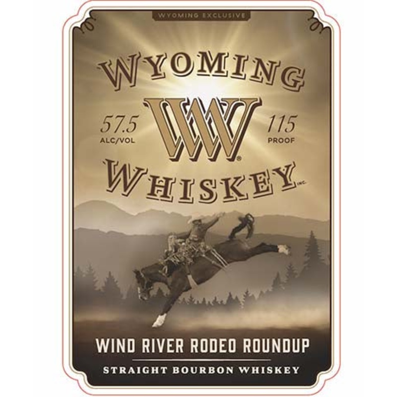 Wyoming Wind River Rodeo Roundup Straight Bourbon Whiskey 750ML BTL