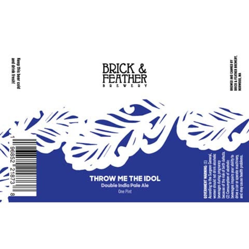 Brick & Feather Thow Me The Idol DIPA 16OZ SINGLE CAN