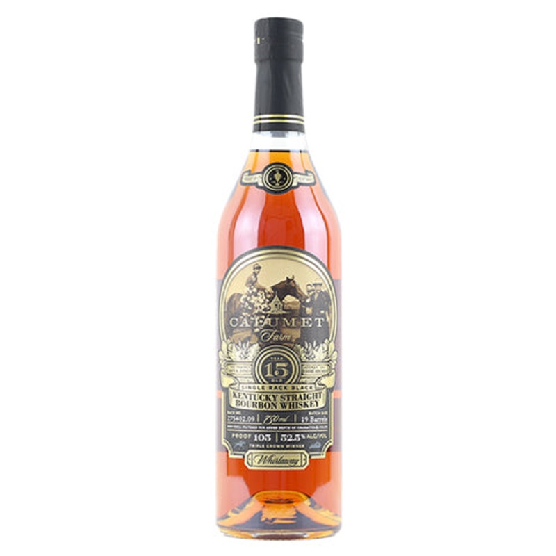 Calumet Farm 15-Year Old Single Rack Black Bourbon Whiskey 750ML BTL