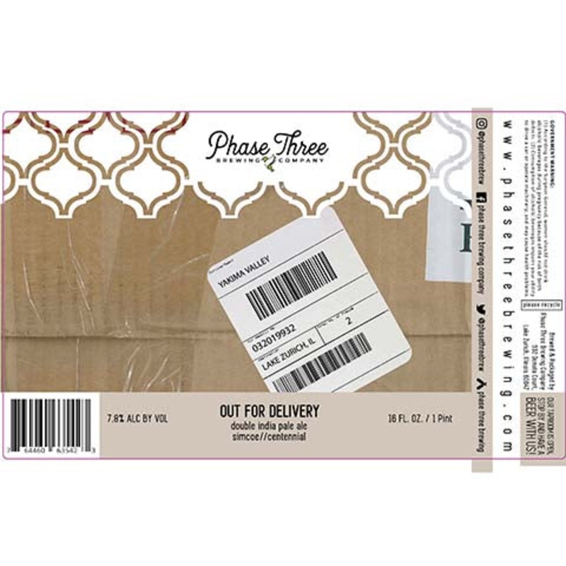 Phase Three Out For Delivery DIPA 16OZ SINGLE CAN