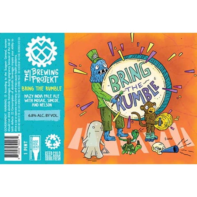 The Brewing Projekt Bring The Rumble Hazy IPA 16OZ SINGLE CAN