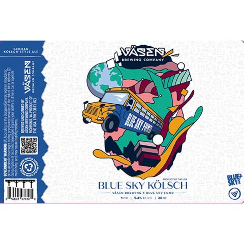 Vasen Blue Sky Kolsch 16OZ SINGLE CAN