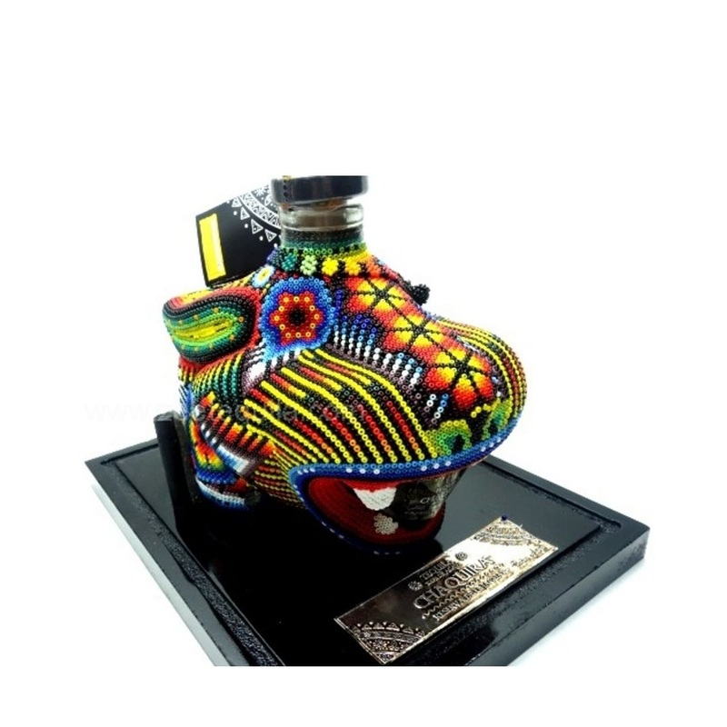 Chaquira Beaded Jaguar Extra Aejo Tequila 750mL