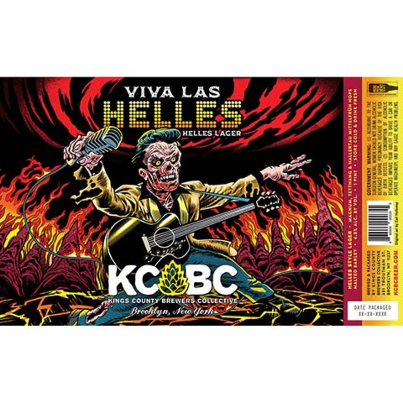 Kings County Brewers Collective Viva Las Helles Lager 16OZ SINGLE CAN