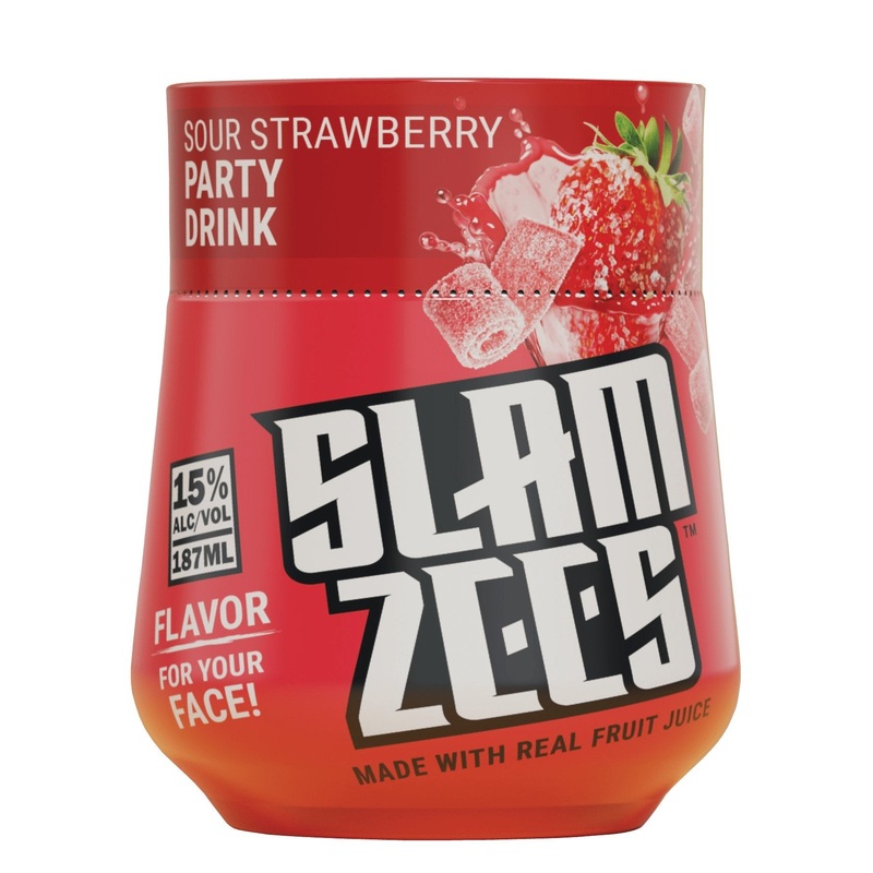 SLAMZEES Sour Strawberry 187ml