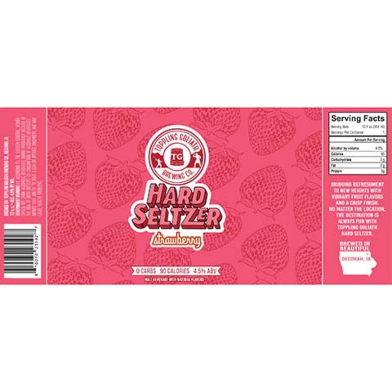 Toppling Goliath Hard Seltzer (Strawberry) 12OZ SINGLE CAN