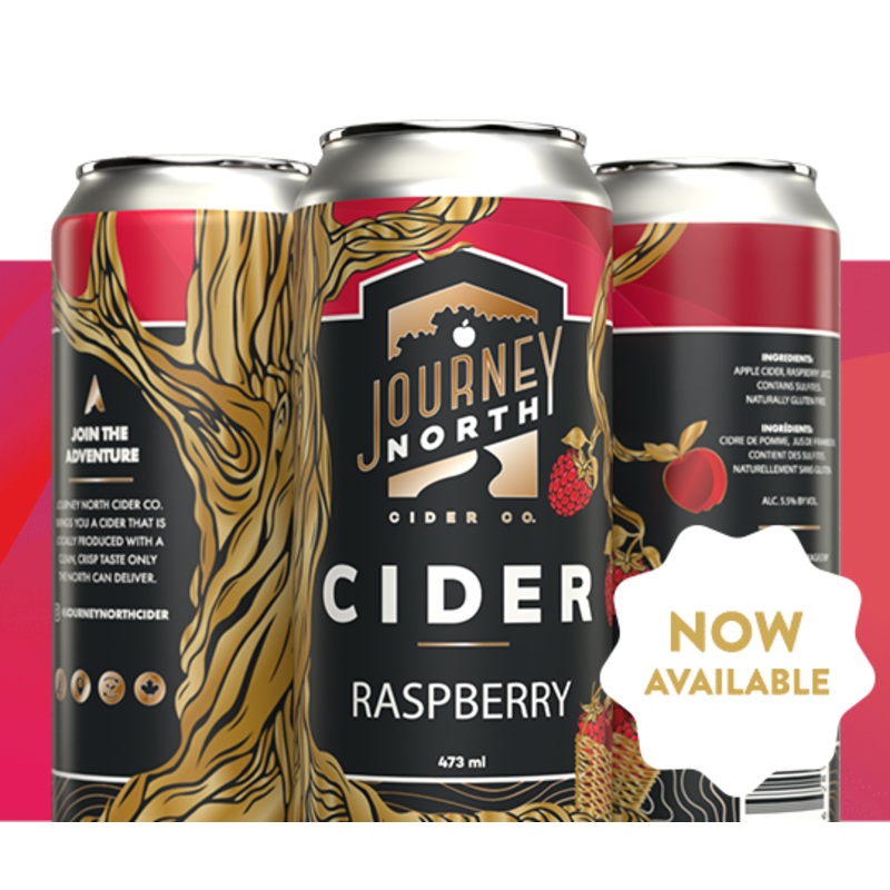 JOURNEY NORTH CIDER Raspberry 4 CANS