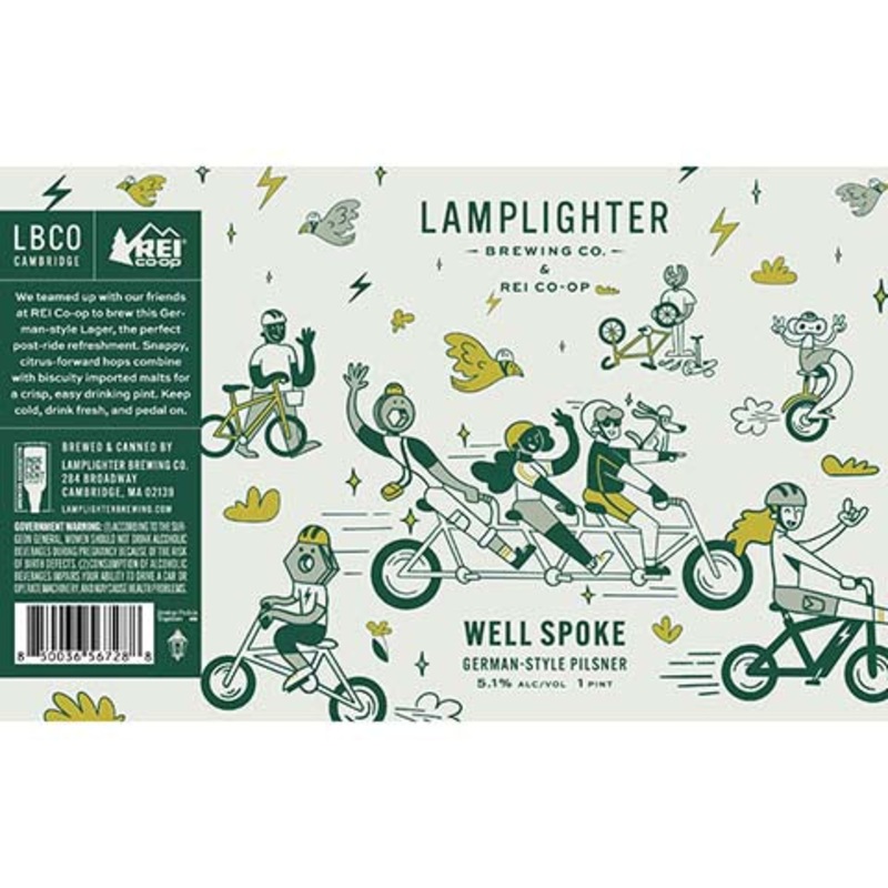 Lamplighter Well Spoke Pilsner 16OZ SINGLE CAN