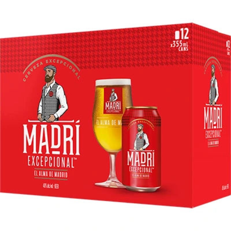 MADRI EUROPEAN LAGER 355ML 12PK CAN @ Kelowna [1051025] 4260 ml