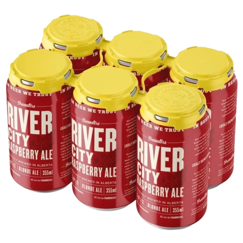 BREWSTERS RIVER CITY RASPBERRY ALE 355ML 6PK CAN @ Emerald Hills [1005342] 2130 ml