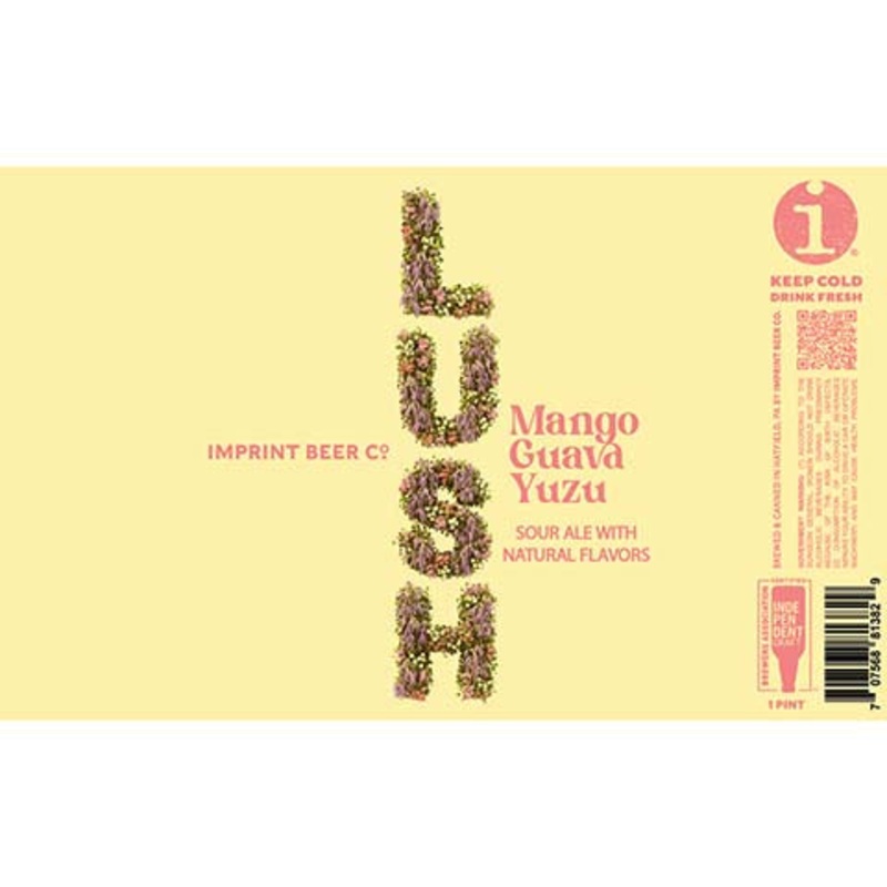 Imprint Lush Mango guava Yuzu Sour 16OZ SINGLE CAN