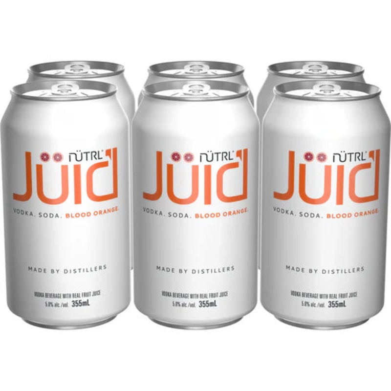 NUTRL VODKA SODA JUIC’D BLOOD ORANGE 355ML 6PK CAN @ Lethbridge [1029977] 2130 ml