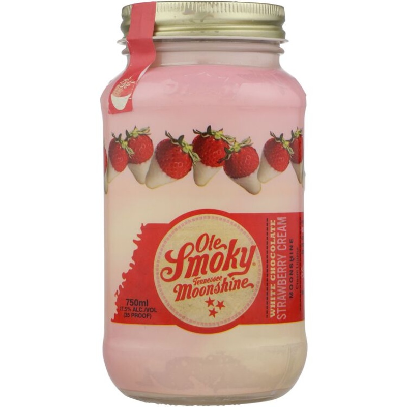Ole Smoky White Chocolate Strawberry Cream Moonshine 35 750ML 750ML