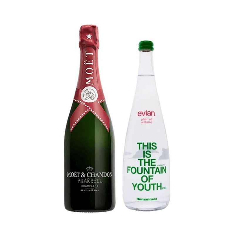Pharrell Williams Moet & Chandon Imperial Brut Champagne X Evian Humanrace Bundle Red