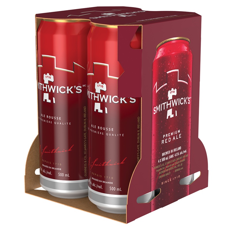 SMITHWICKS ALE 500ML 4PK CAN @ Windermere [1001927] 2000 ml