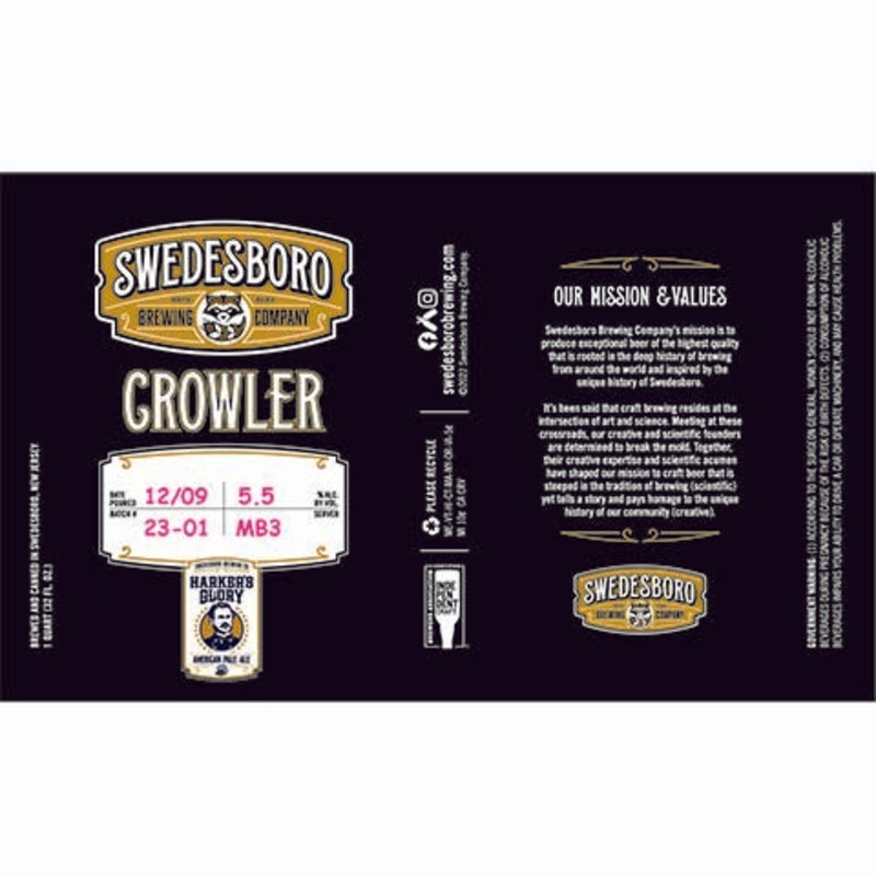 Swedesboro Harker’s Glory Pale Ale 32OZ SINGLE CAN