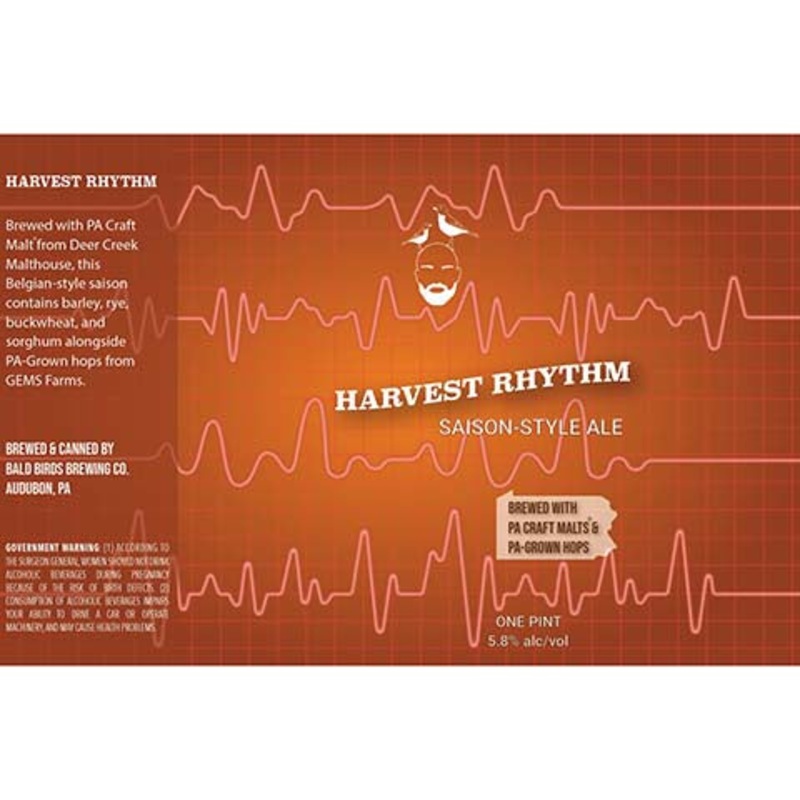 Bald Bros Harvest Rhythm Saison Ale 16OZ SINGLE CAN
