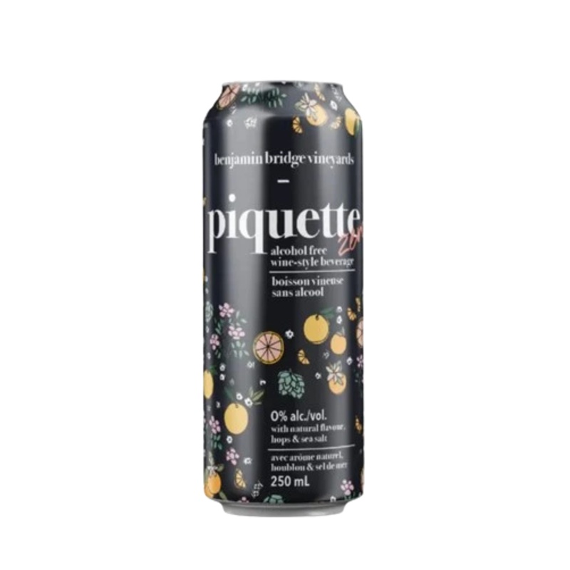 BENJAMIN BRIDGE PIQUETTE ZERO NON ALC 250ML CAN @ Kelowna [1036707] 250 ml
