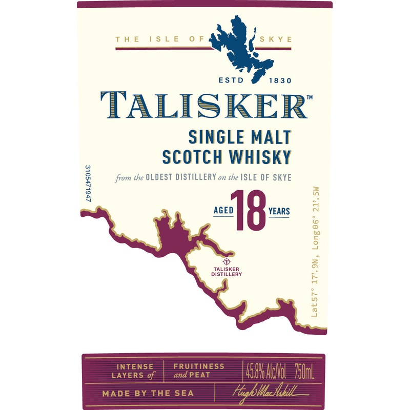 Talisker 18 Year Old Single Malt Scotch Whisky