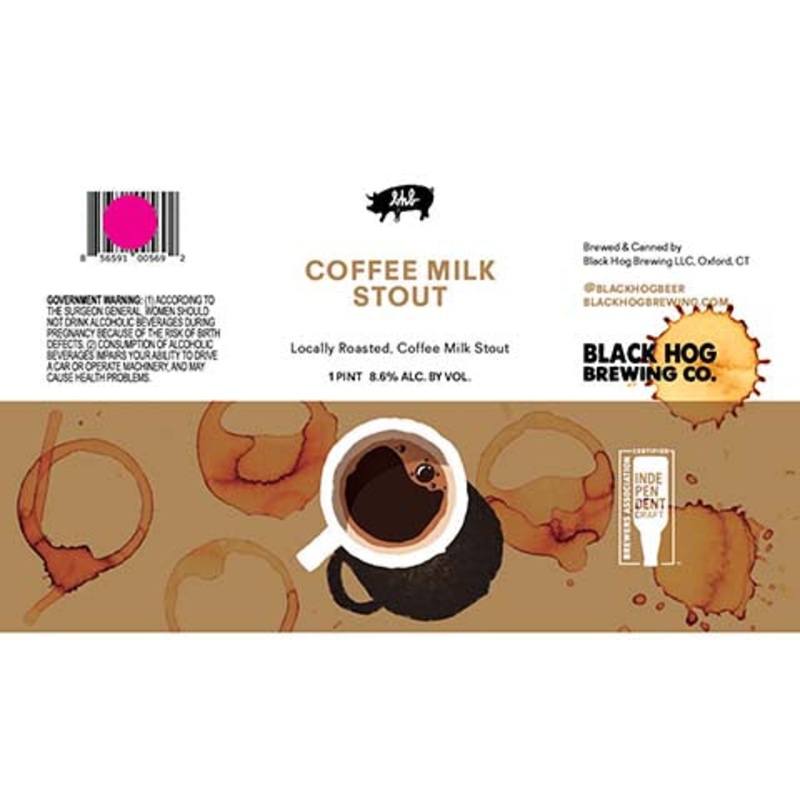 Black Hog Coffee Milk Stout 16OZ SINGLE CAN