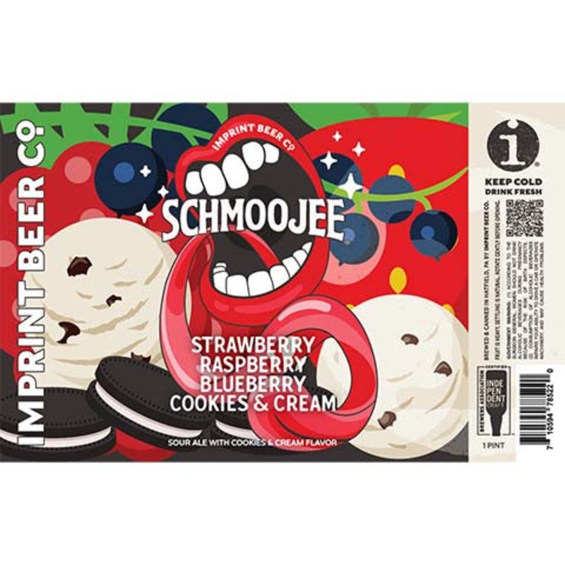 Imprint Schmoojee – Strawberry, Raspberry, Blueberry, Cookies & Cream Sour 16OZ SINGLE CAN
