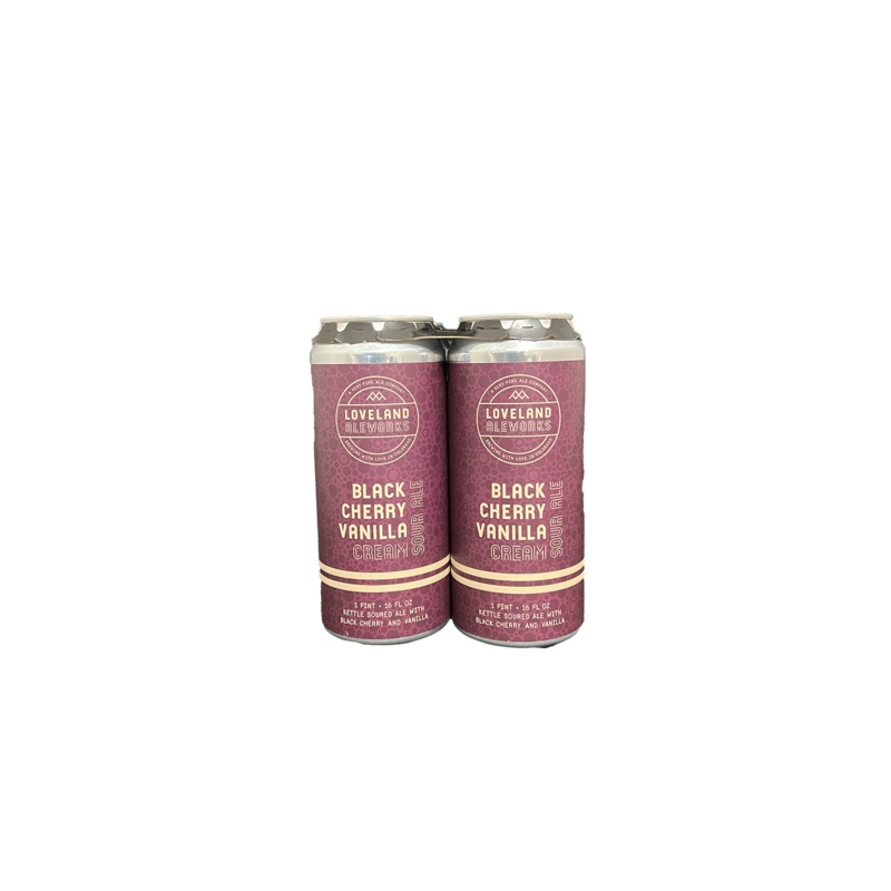 Loveland Aleworks Black Cherry Vanilla Cream Sour 4 Pack Cans