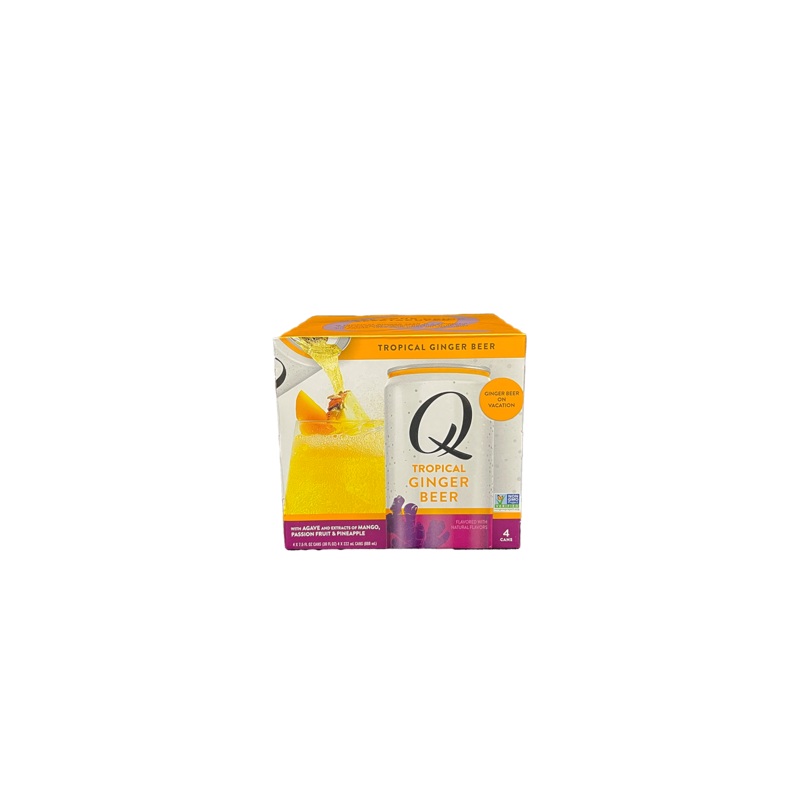Q Tropical Ginger Beer 4 Pack Cans