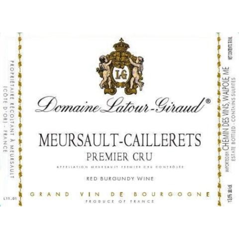 Red Burgundy Domaine-Latour-Girard 2014 Meursault-Caillerets 1er Cru