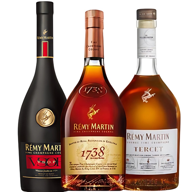 Rmy Martin Cognac Bundle: 1738 Accord Royal, V.S.O.P, & Tercet