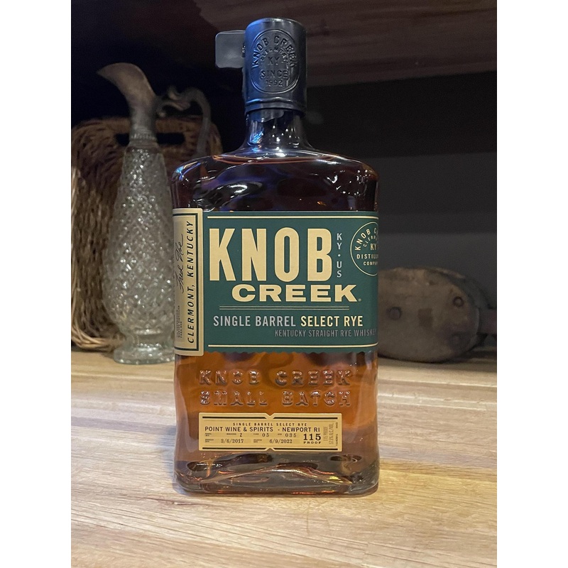 Whiskey Rye Knob Creek 750ml **Private PW&S Barrel Select**