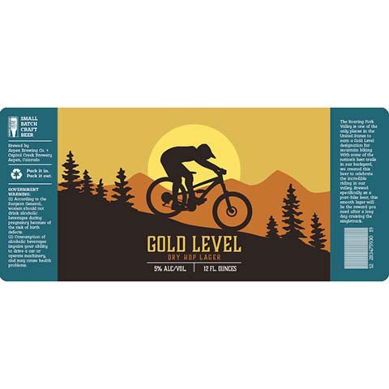 Aspen Gold Level Dry Hop Lager 12OZ SINGLE BTL