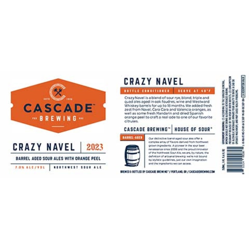 Cascade Crazy Navel Sour (2023) 500ML BTL