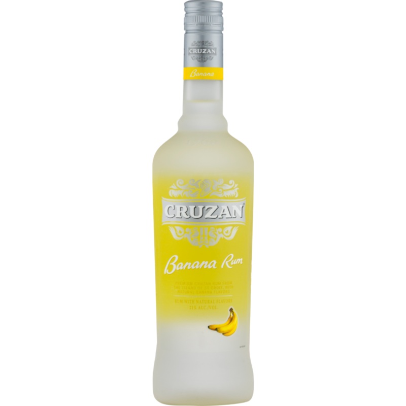 CRUZAN BANANA FLAVORED RUM 42 750ML 750ML