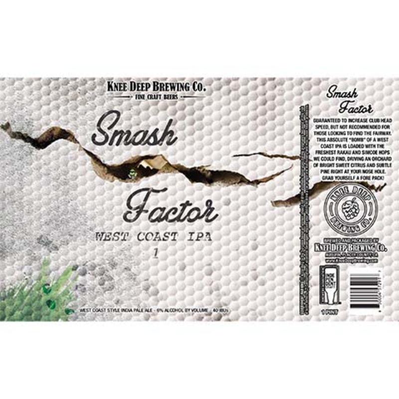 Knee Deep Smash Factor IPA 16OZ SINGLE CAN