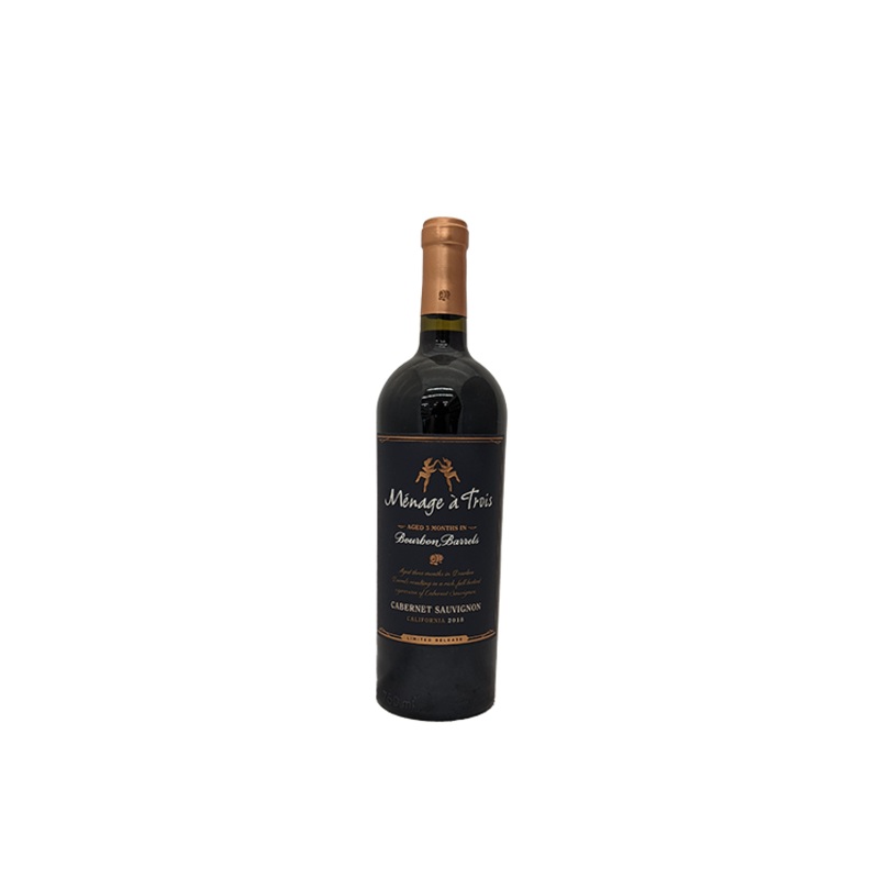 Menage a Trois Bourbon Barrel-Aged Cabernet Sauvignon 750ML