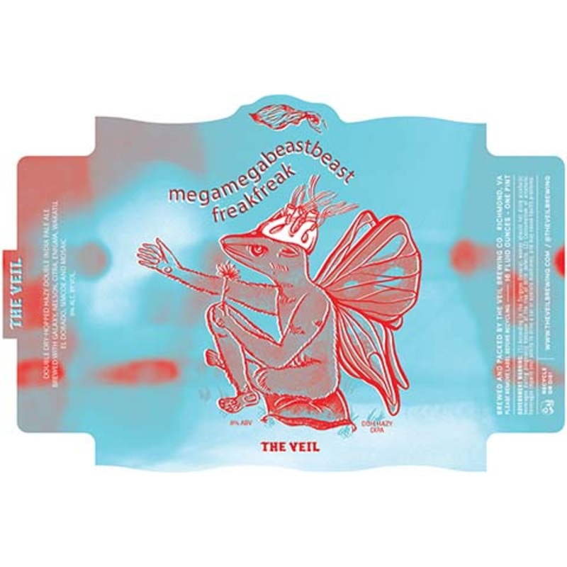 The Veil Mega Beast Freak DDH Hazy DIPA 16OZ SINGLE CAN