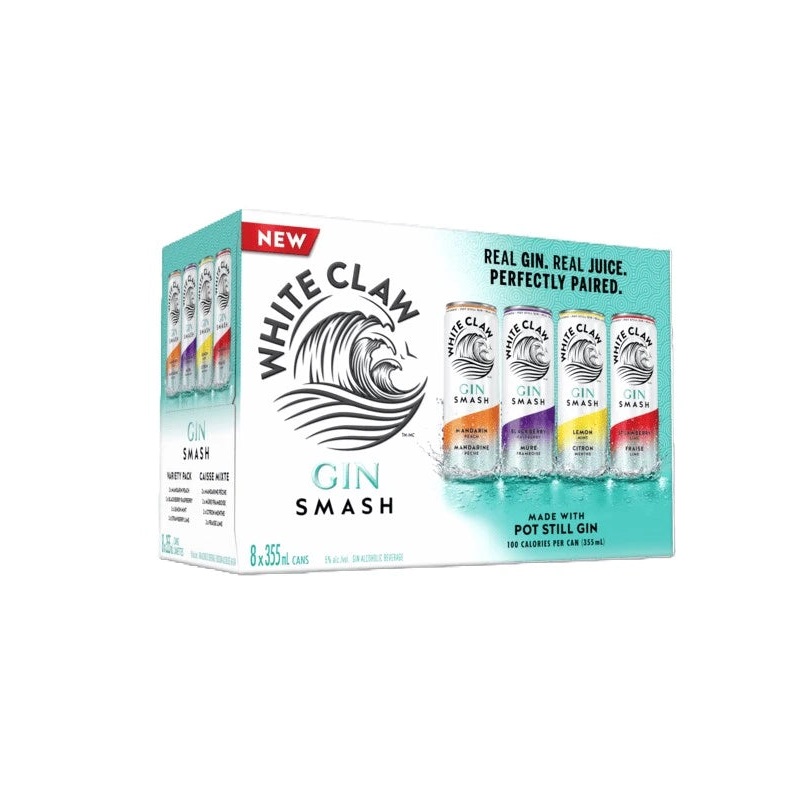 WHITE CLAW GIN SMASH VARIETY PACK 355ML 8PK CAN @ Red Deer [1056595] 2840 ml