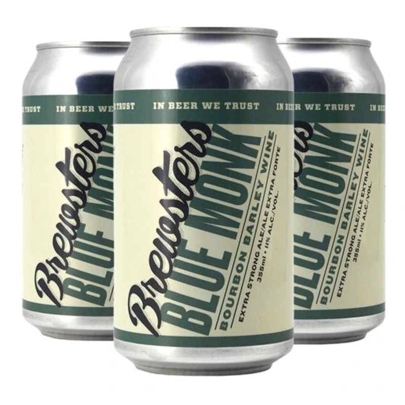 BREWSTERS BLUE MONK BOURBON BARLEY WINE 355ML 4PK CAN @ Signal Hill [1044519] 1420 ml