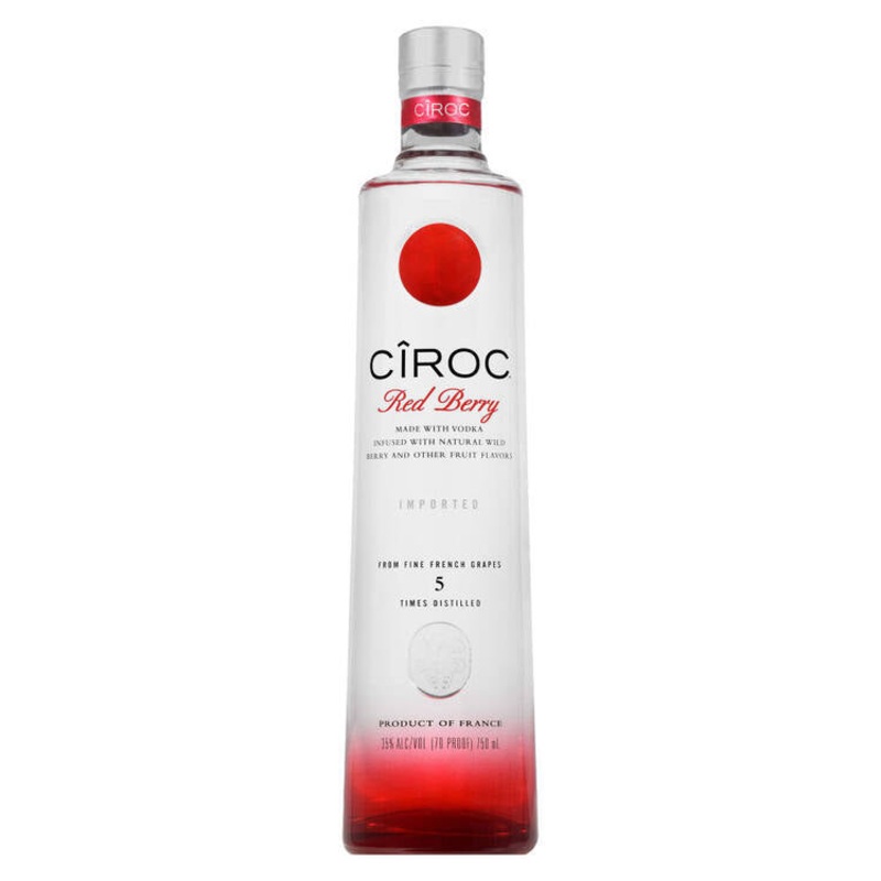 CIROC RED BERRY FLAVORED VODKA 70 750ML 750ML