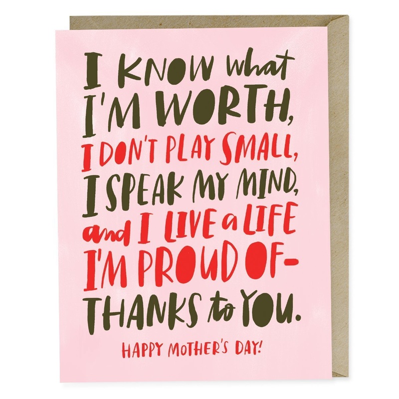 Emily McDowell: Know My Worth Mother’s Day Card