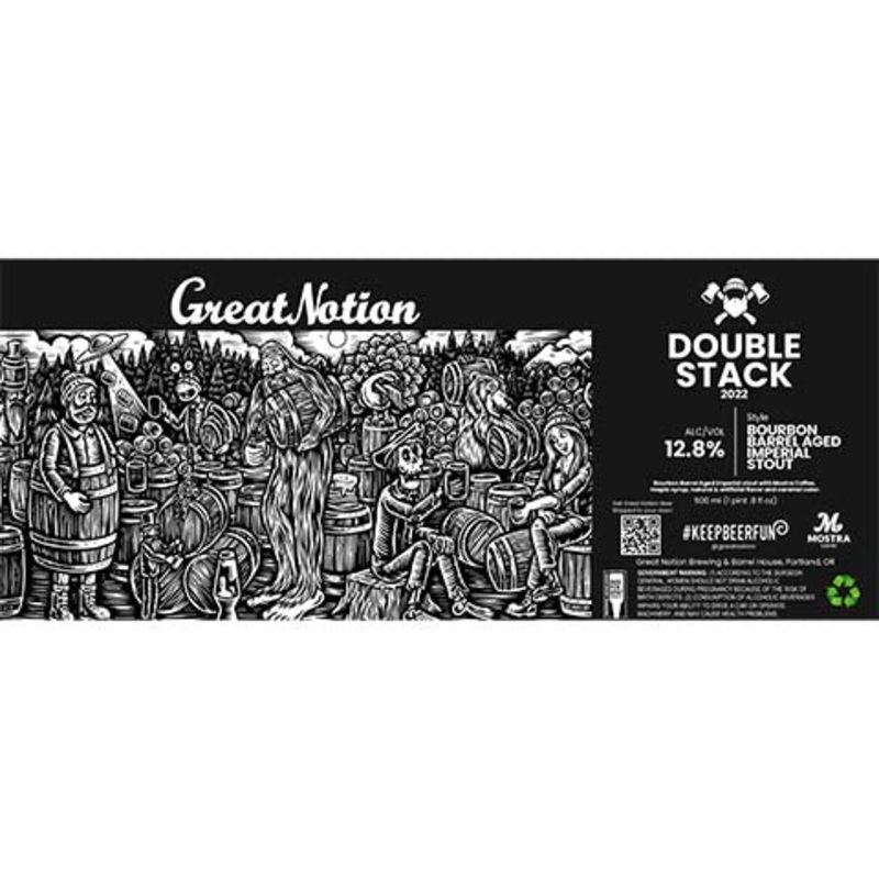 Great Notion Double Stack Bourbon Barrel-Aged Imperial Stout 500ML BTL
