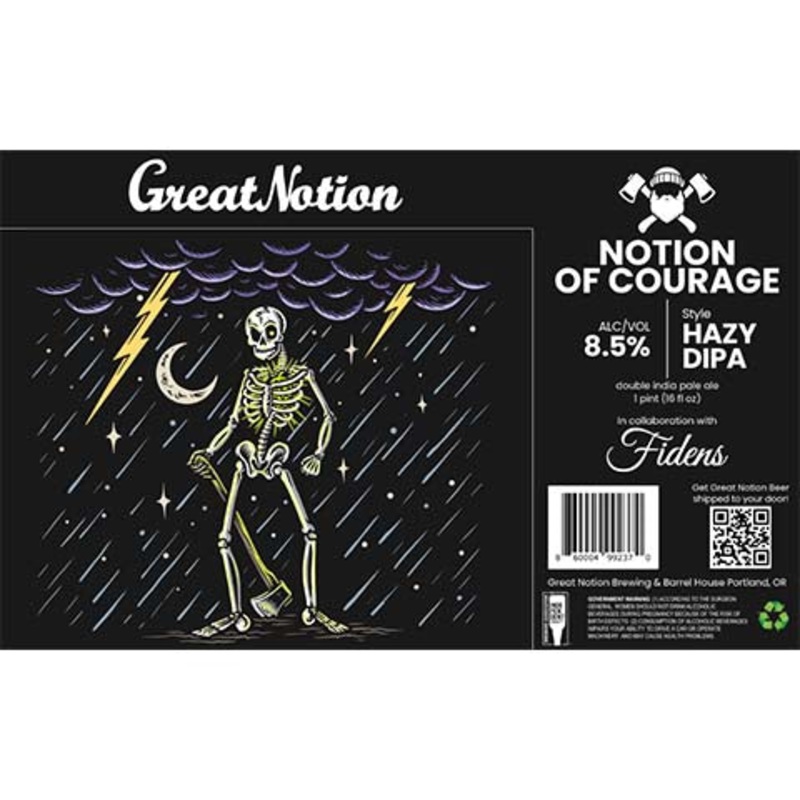 Great Notion Notion of Courage Hazy DIPA 16OZ SINGLE CAN