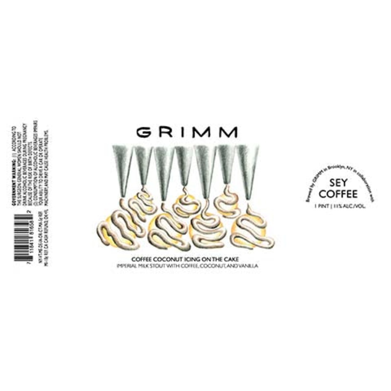 Grimm Coffee Coconut Icing On The Cake Stout 16OZ SINGLE CAN