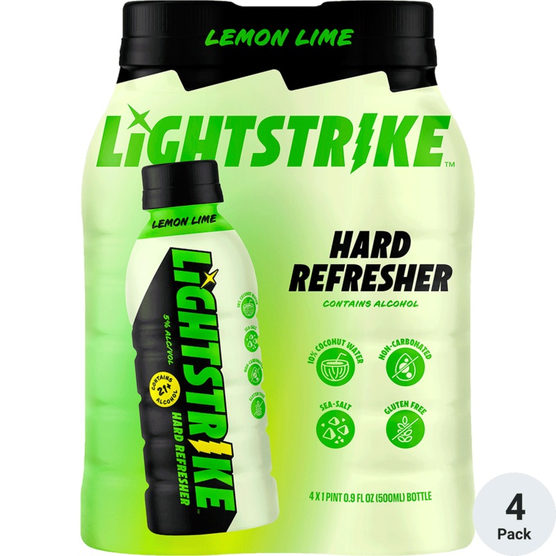 New Belgium Lightstrike Hard Refresher Lemon Lime 4 Pack