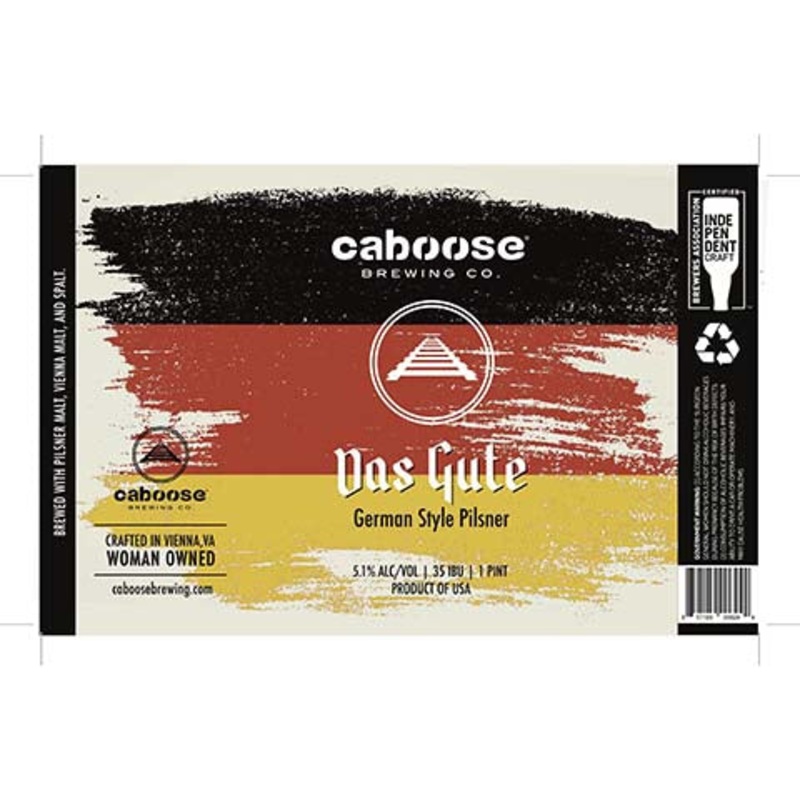 Caboose Das Gute Pilsner 16OZ SINGLE CAN