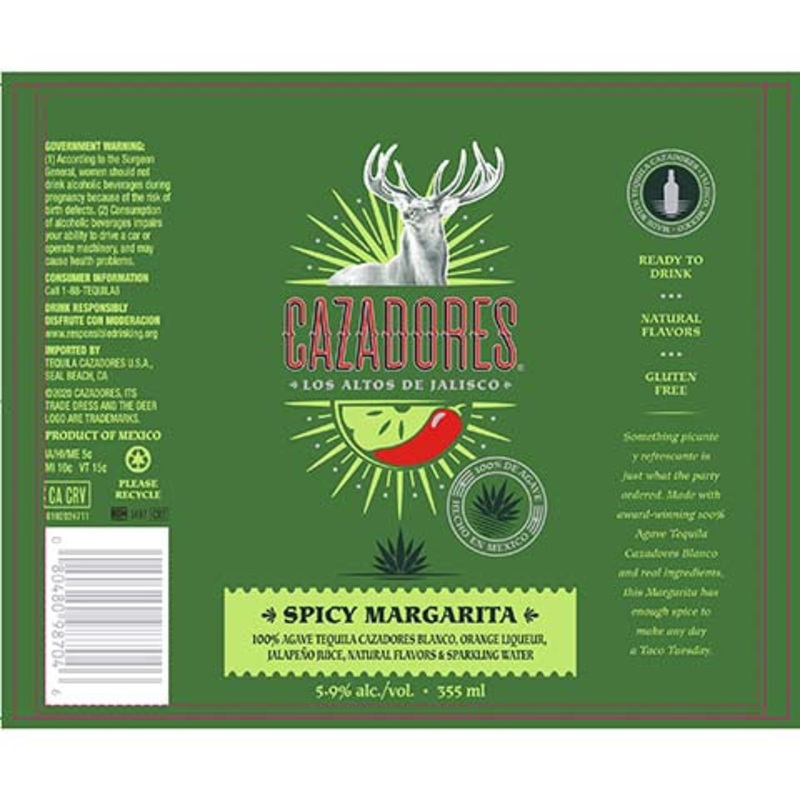 Cazadores Spicy Margarita 355ML BTL